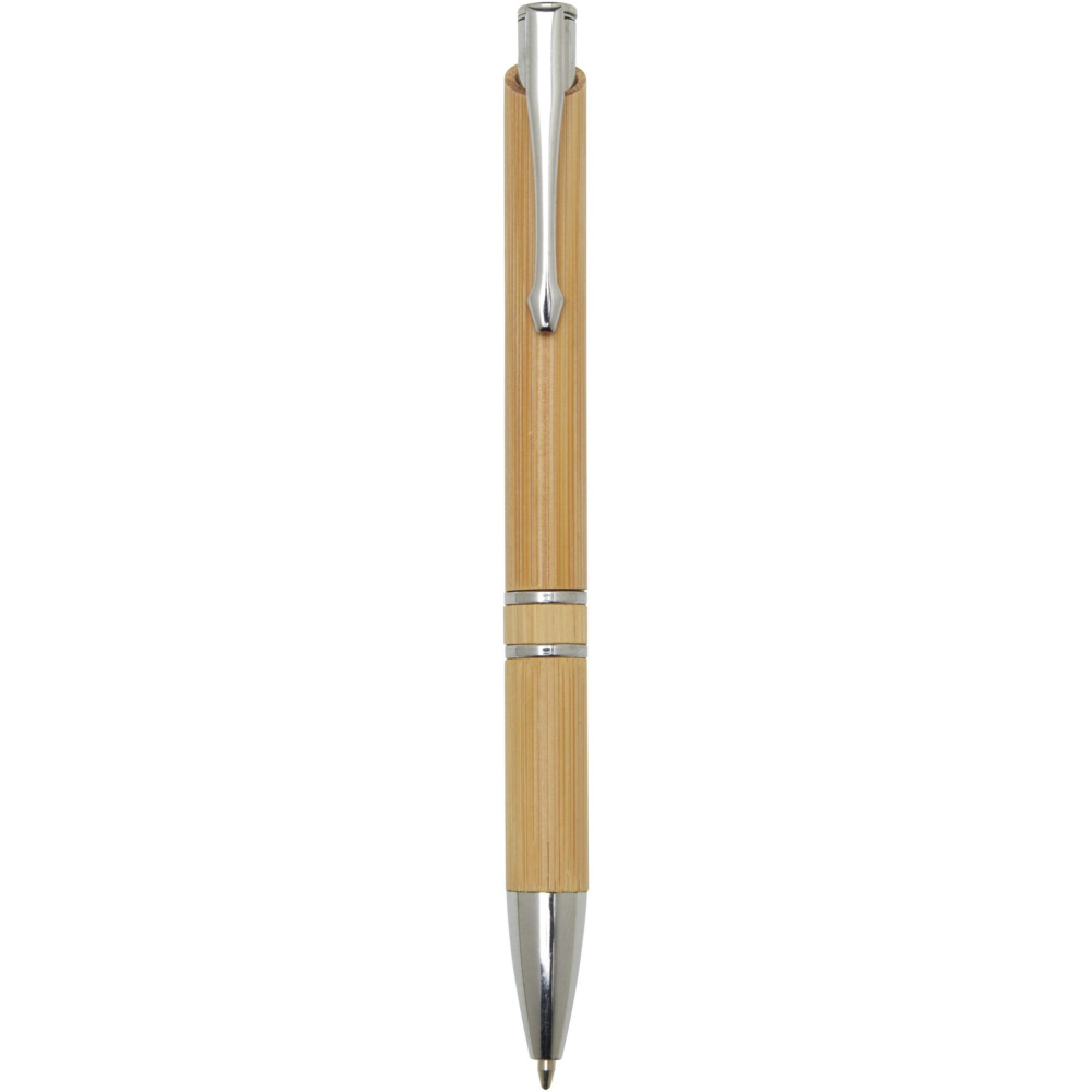Logotrade promotional giveaway image of: Wicker bamboo ballpoint pen