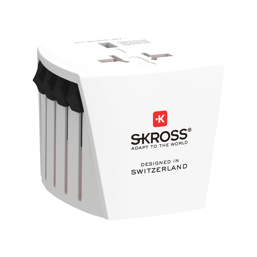 Logo trade advertising product photo of: SKROSS World Travel Adapter MUV Micro