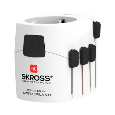 Logo trade corporate gifts image of: SKROSS Pro 3-Pole World Travel Adapter