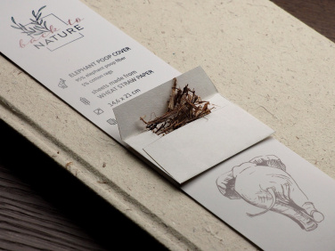 Logo trade promotional item photo of: Recycled Elephant Poo Notebook 209734400