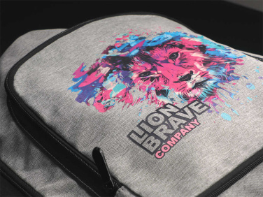 Logo trade business gifts image of: Drawstring backpack 123210500