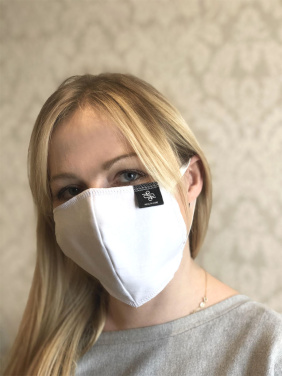 Logo trade business gifts image of: BLACK-BLACK cotton face mask 140116500