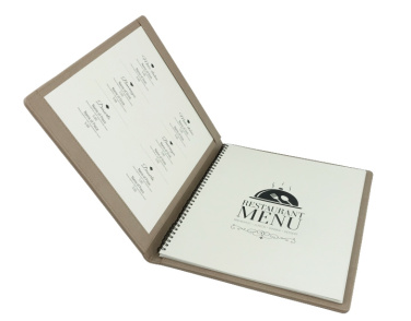Logo trade business gift photo of: Menu cover 1078119