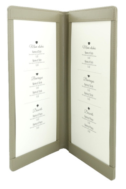 Logo trade promotional items image of: Menu cover 1062119