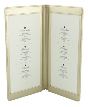Logo trade advertising products image of: Menu cover 1062119