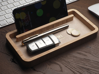 Logotrade promotional gift image of: Wooden desk organiser 1850292