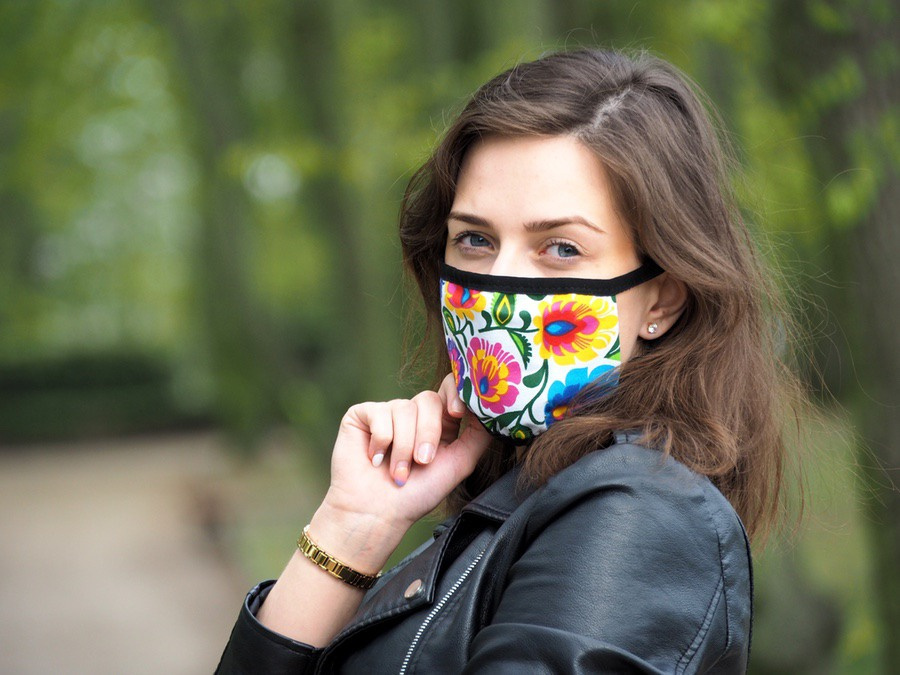 Logo trade business gifts image of: MARS cotton mask (size M) 1379165