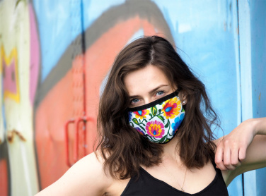 Logotrade advertising products photo of: MARS PRO cotton mask (size M) with pocket and HEPA filter 1380165