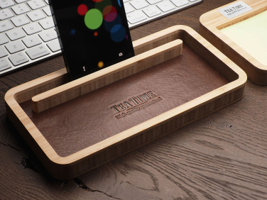 Logotrade promotional merchandise photo of: Wooden desk organiser 1852292