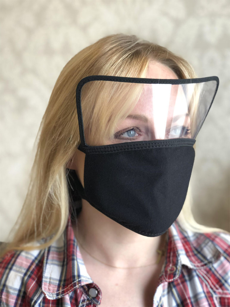 Logo trade promotional merchandise image of: BRASIL Protective Visor Mask 1381165