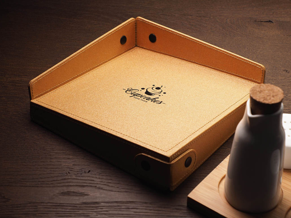 Logo trade corporate gifts image of: Napkin box 1662280