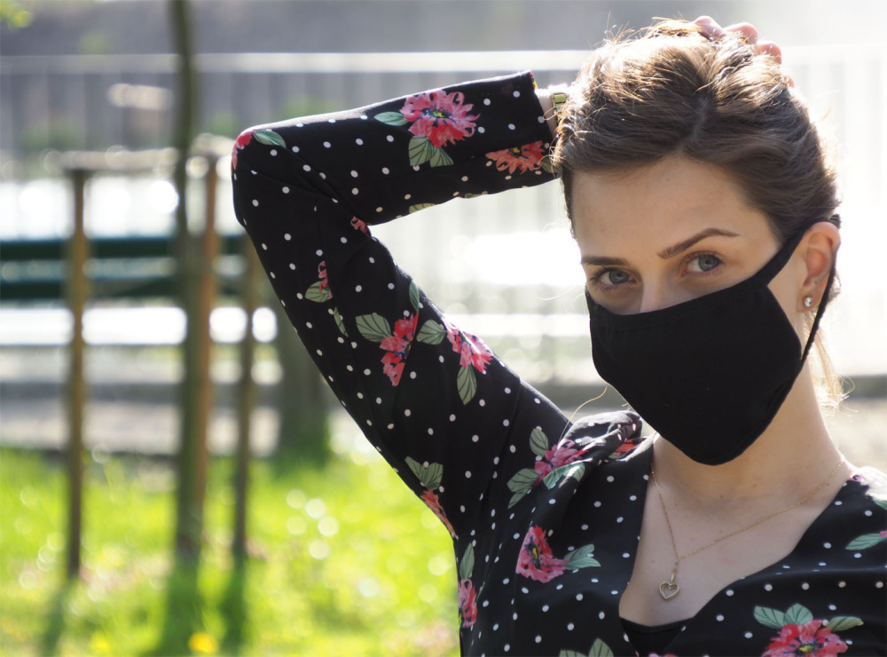 Logotrade business gift image of: MARS PRO cotton mask (size L) with pocket and HEPA filter 1570165