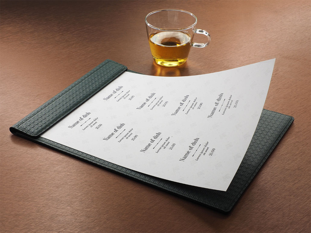 Logo trade promotional products picture of: Menu cover 1241239