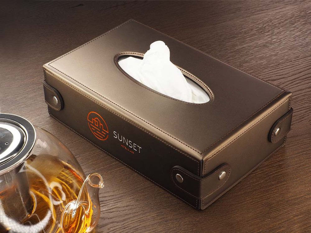 Logo trade promotional merchandise image of: Tissue box 1673094