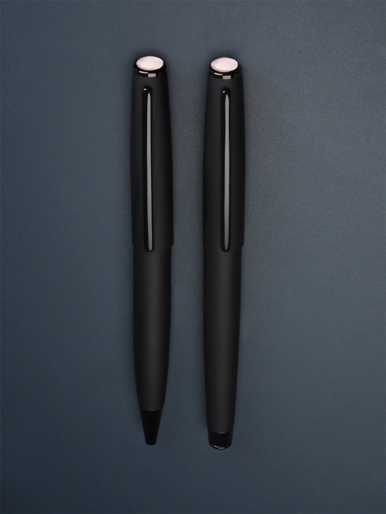 Logo trade business gifts image of: Opal stone Pen set 1286036