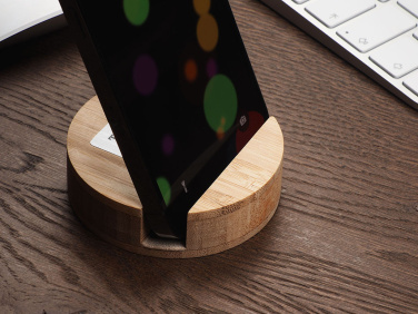 Logo trade corporate gifts image of: Wooden telephone stand 1833292