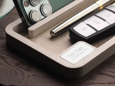 Logotrade promotional gift image of: Wooden desk organiser 1818121