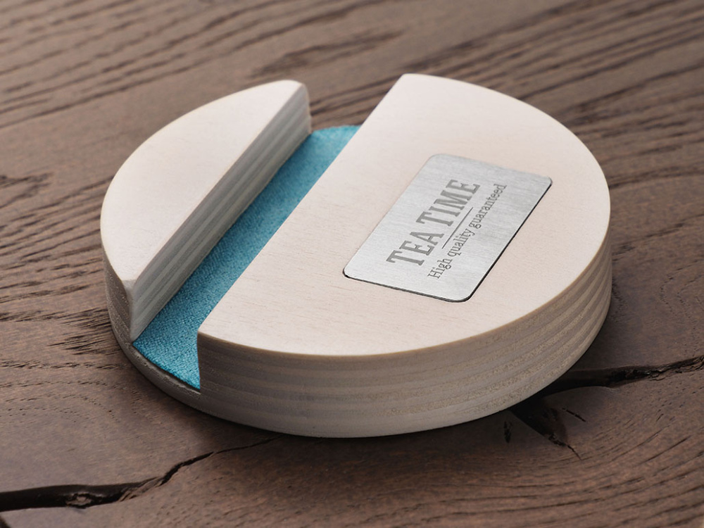 Logo trade corporate gift photo of: Wooden telephone stand 1833121