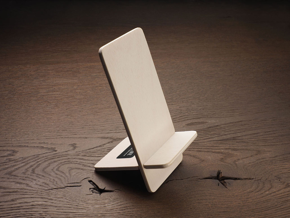 Logo trade promotional items image of: Wooden telephone stand 1834121