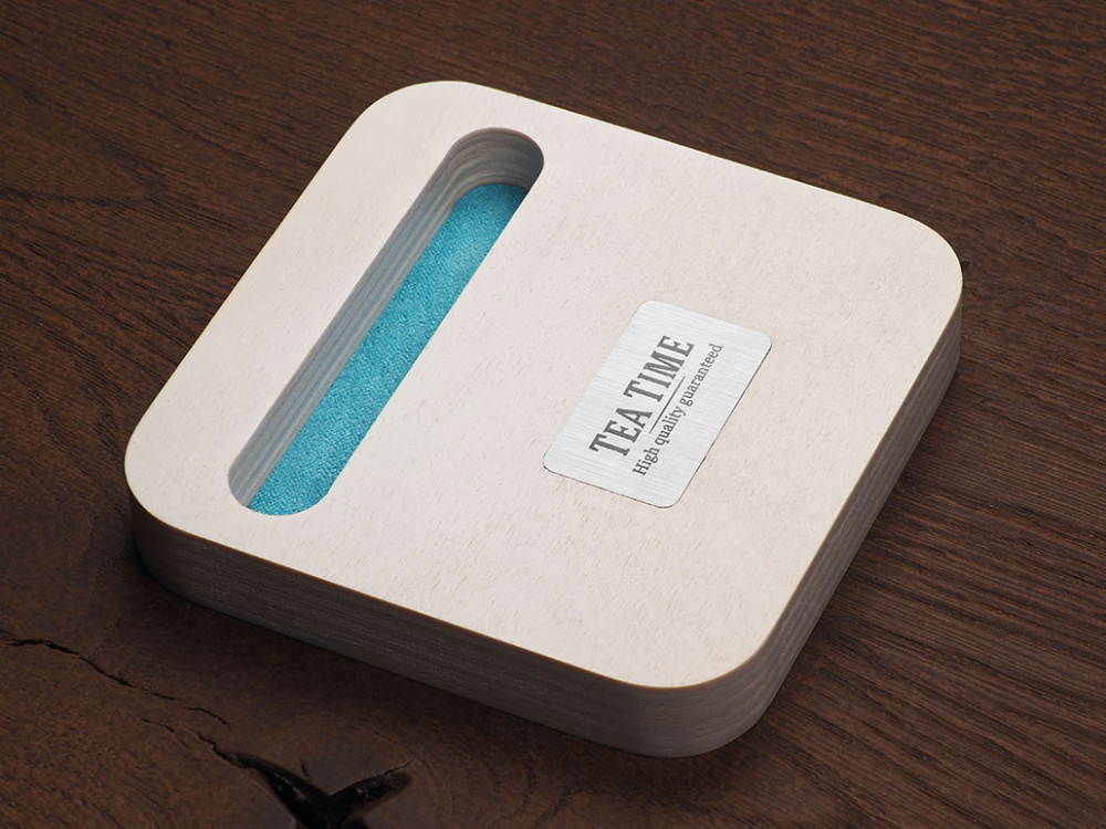 Logotrade promotional merchandise photo of: Wooden telephone stand 1848121