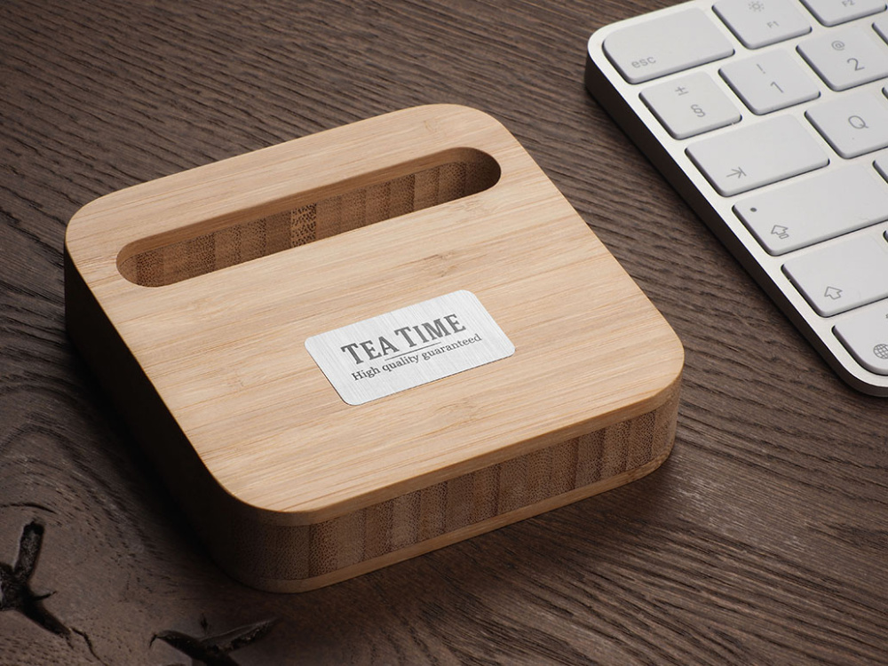 Logotrade promotional product picture of: Wooden telephone stand 1848292