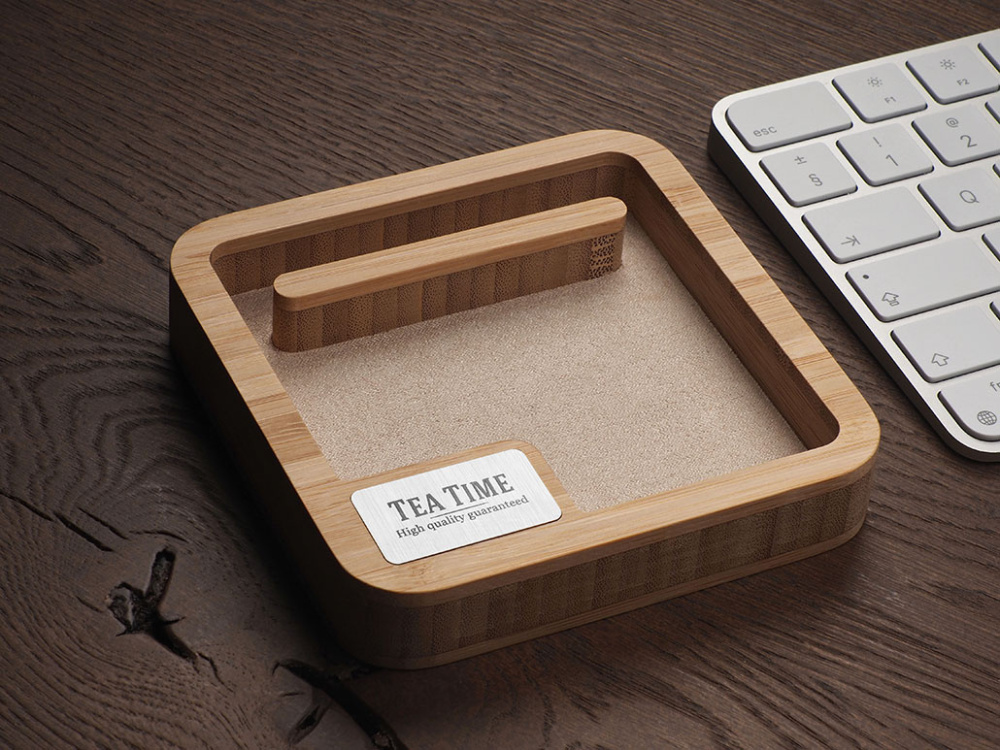 Logotrade corporate gift image of: Wooden desk organiser 1846292