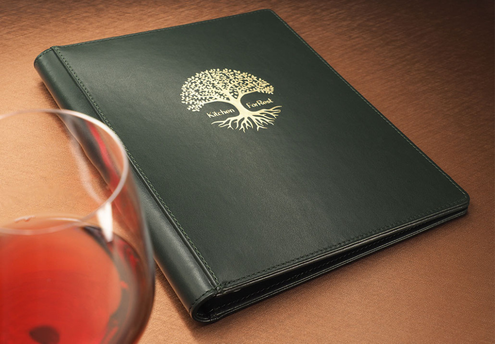 Logo trade business gifts image of: Menu cover 1056119