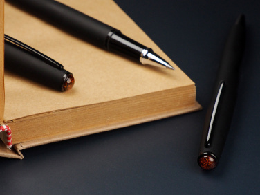 Logo trade promotional products picture of: Amber Pen set  1235036