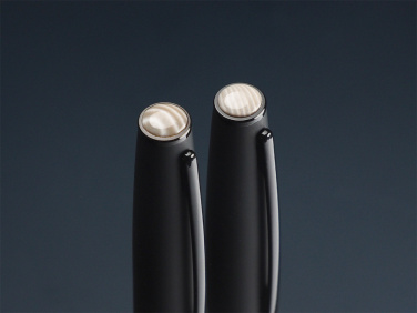 Logotrade advertising product image of: Striped Flint Pen set 1284036