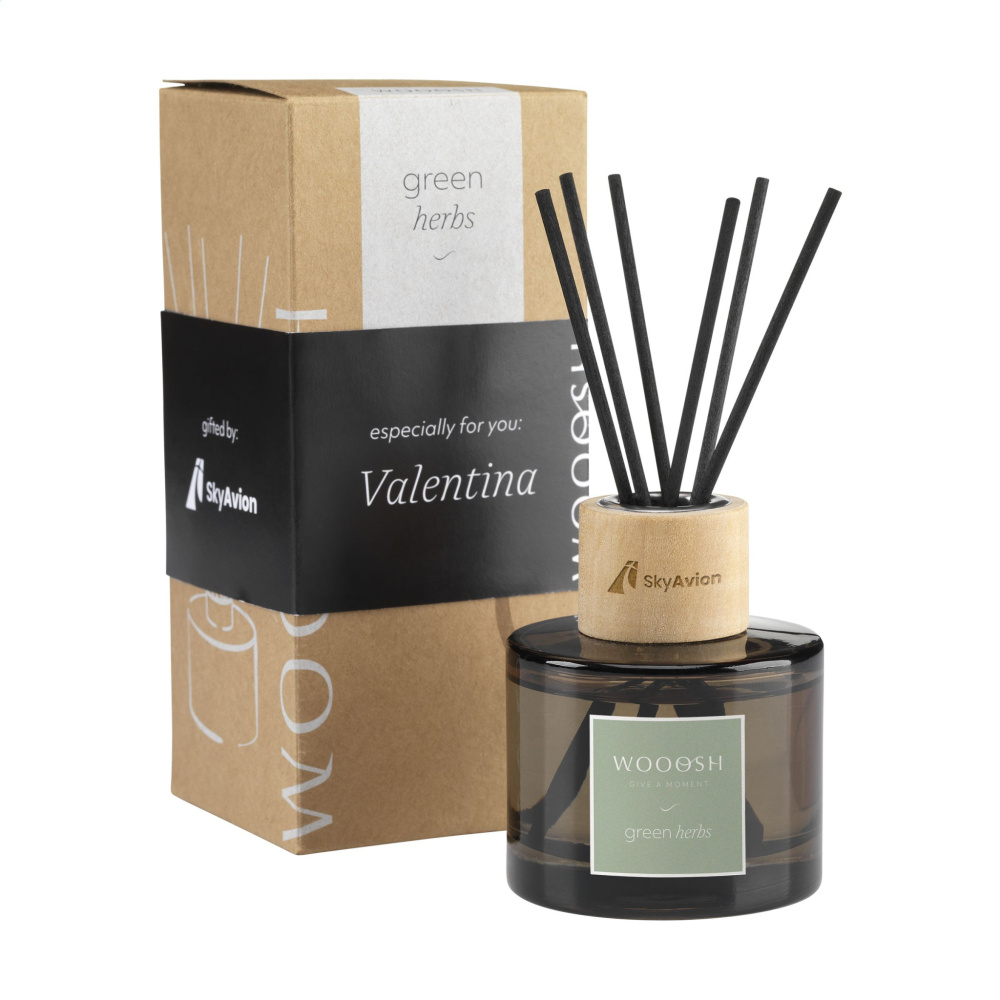 Logo trade promotional merchandise image of: Wooosh Fragrance Sticks Green Herbs