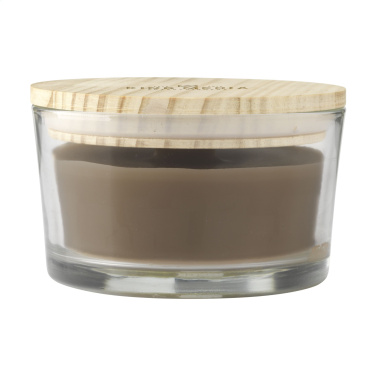 Logo trade corporate gifts image of: Wooosh Flame Scented Candle Dark Amber