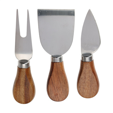 Logo trade promotional merchandise image of: Cheese Platter Set 4-pcs