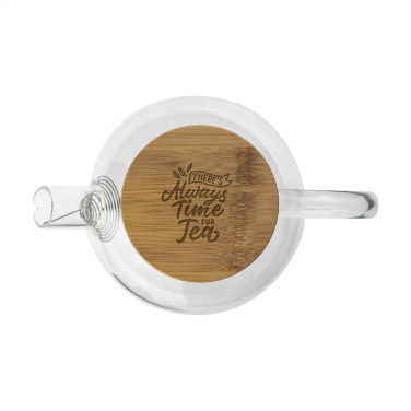 Logo trade advertising products image of: Teatime Glass Teapot