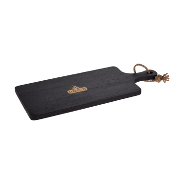 Logo trade advertising products image of: Black Board Rubberwood cutting board