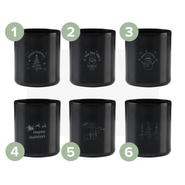 Logo trade promotional gift photo of: Wooosh Scented Candle True Wood X-Mas