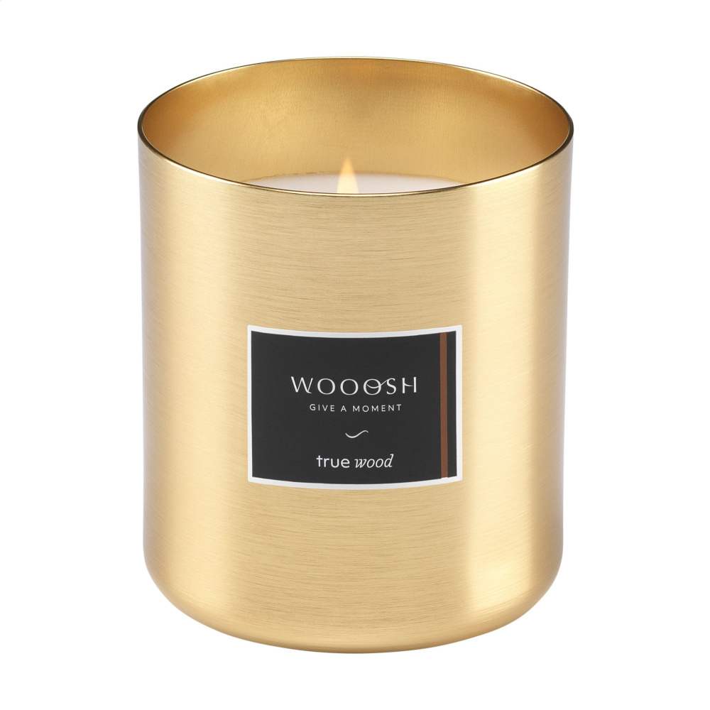 Logo trade promotional gift photo of: Wooosh Scented Candle True Wood X-Mas