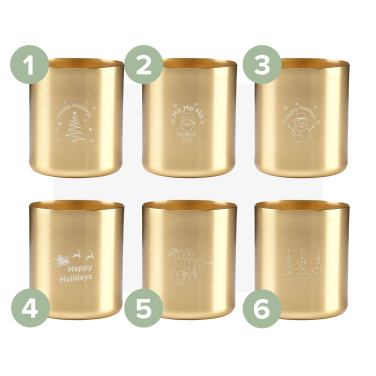 Logo trade business gift photo of: Wooosh Scented Candle True Wood X-Mas