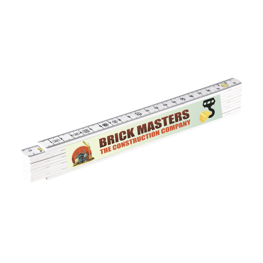 Logo trade promotional merchandise photo of: Metric folding ruler