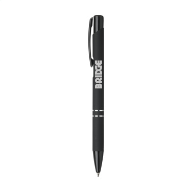 Logotrade advertising products photo of: Ebony Rubberised pen