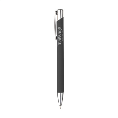 Logotrade advertising products photo of: Ebony Soft Touch pen