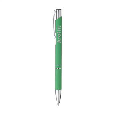 Logotrade promotional item image of: Ebony Soft Touch Accent pen