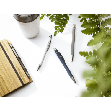 Logo trade promotional items image of: Brady Soft Touch Recycled Alu pens