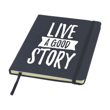 Logotrade promotional gift picture of: BudgetNote A5 Blanc Paper notebook