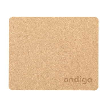 Logo trade promotional gift photo of: Lisbao Cork Mousepad