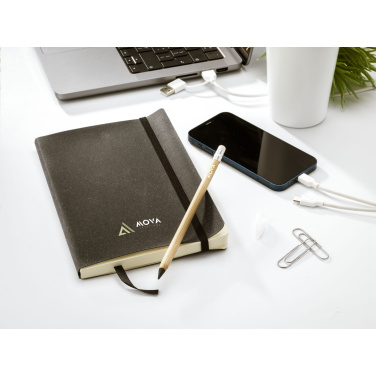 Logotrade corporate gifts photo of: Monti Recycled Leather - Paper Notebook A5