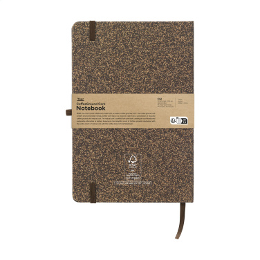 Logo trade promotional products image of: CoffeeGround Cork Paper Notebook A5