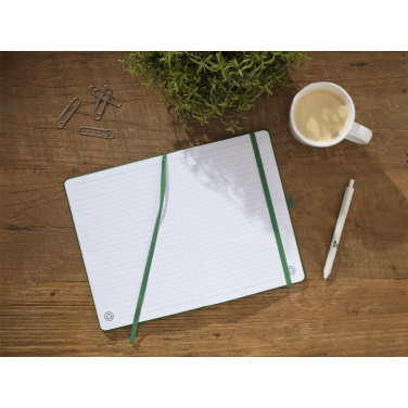 Logo trade promotional item photo of: Recycled GRS PU Paper Notebook A5