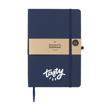 Logo trade promotional items image of: Recycled GRS PU Paper Notebook A5