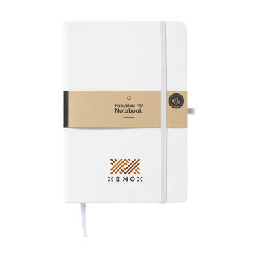 Logo trade advertising products picture of: Recycled GRS PU Paper Notebook A5