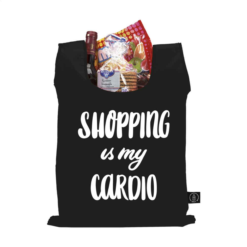 Logotrade promotional merchandise picture of: Shop Easy RPET folding shopping bag